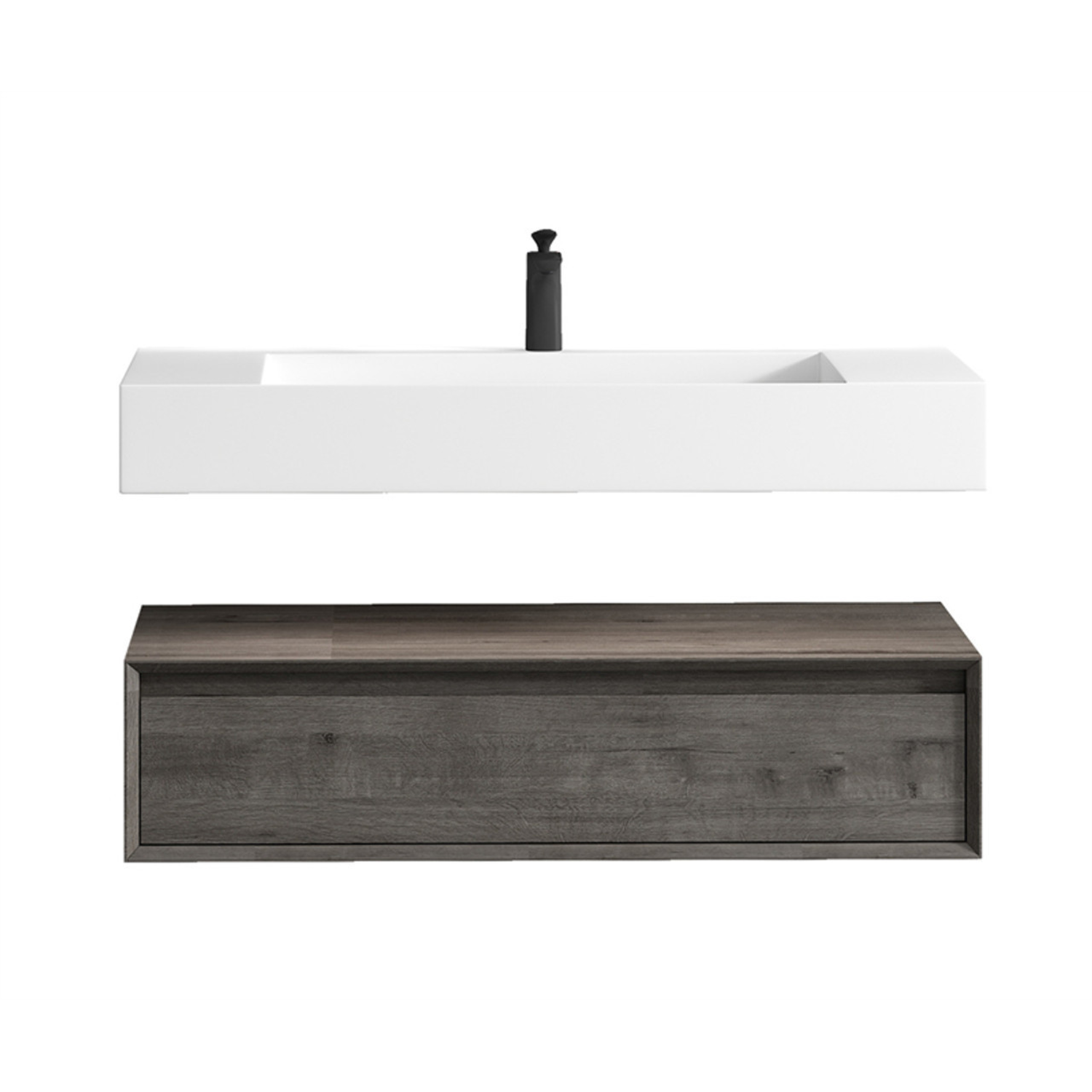 Alysa 42" Floating Bathroom Vanity Set with FLX16 Acrylic Sink