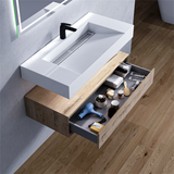 Alysa 42" Floating Bathroom Vanity Set with FLX16 Acrylic Sink