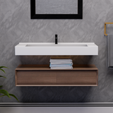 Alysa 48" Floating Bathroom Vanity Set with FLX16 Acrylic Single Sink Top