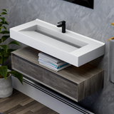 Alysa 48" Floating Bathroom Vanity Set with FLX16 Acrylic Single Sink Top