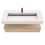 Alysa 48" Floating Bathroom Vanity Set with FLX16 Acrylic Single Sink Top