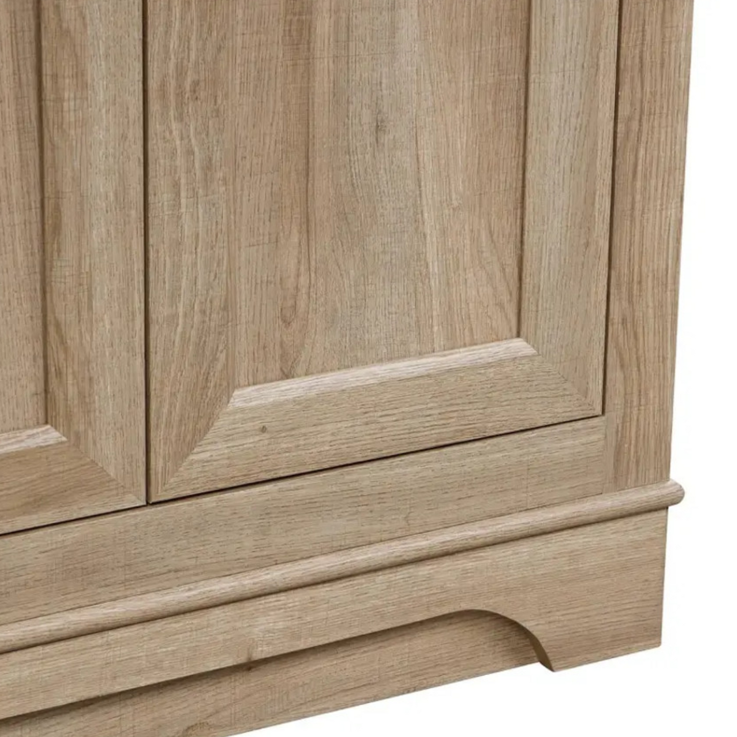 48" Retford Freestanding Solid Wood Bathroom Vanity With Carrara White Engineered Stone Sink Top & 4 In. Backsplash in Light wooden finish