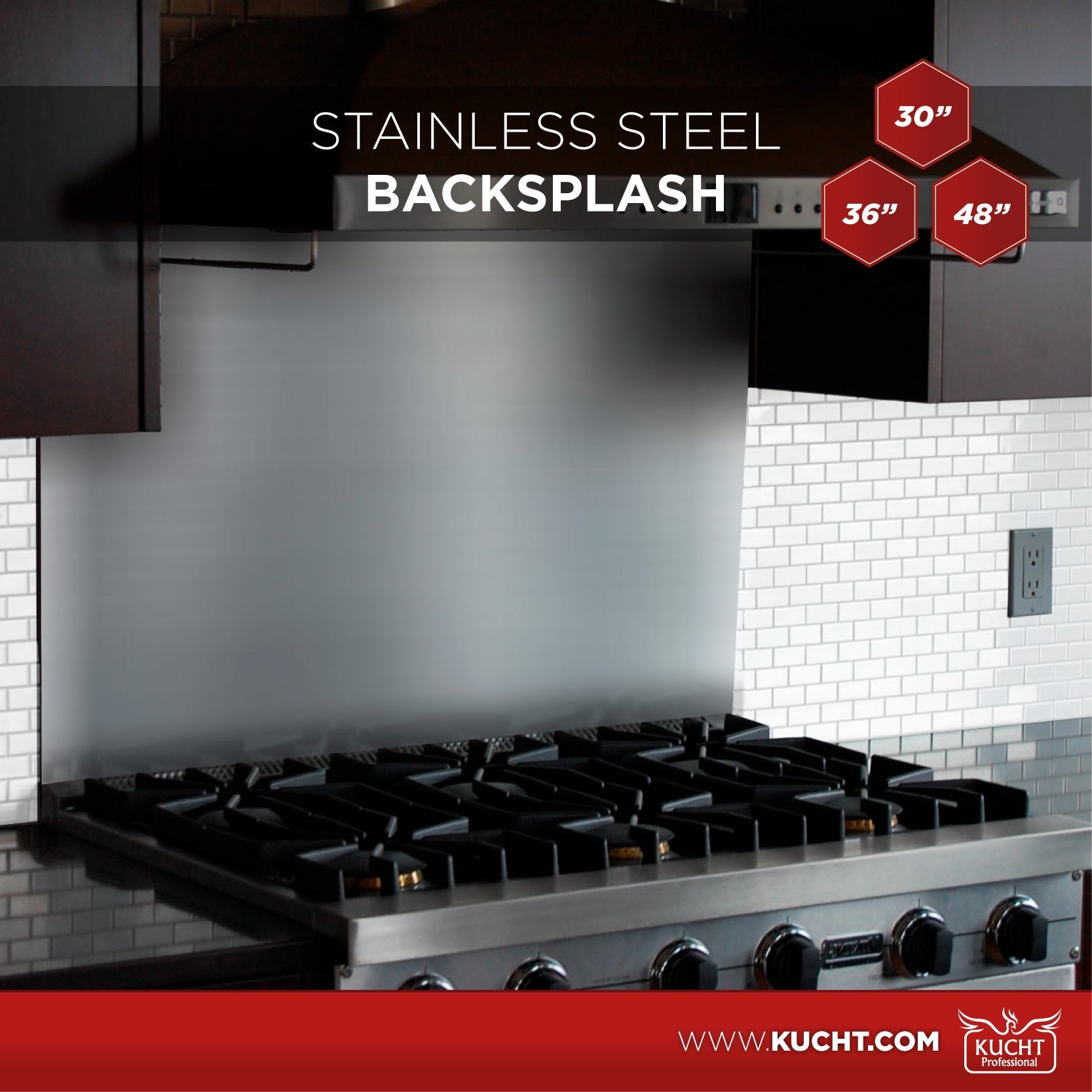 36 in. Black Slpash Stainless Steel