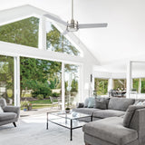 ASCOTT 52 In 3 Blade Smart Ceiling Fan With Integrated LED Lights With Pull Chain