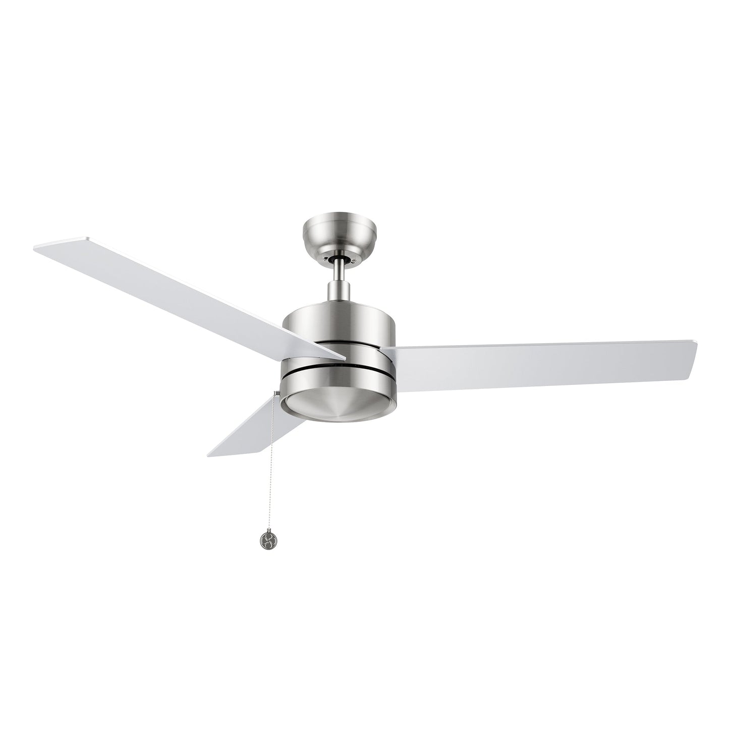ASCOTT 52 In 3 Blade Smart Ceiling Fan Without  LED  Lights With Pull Chain