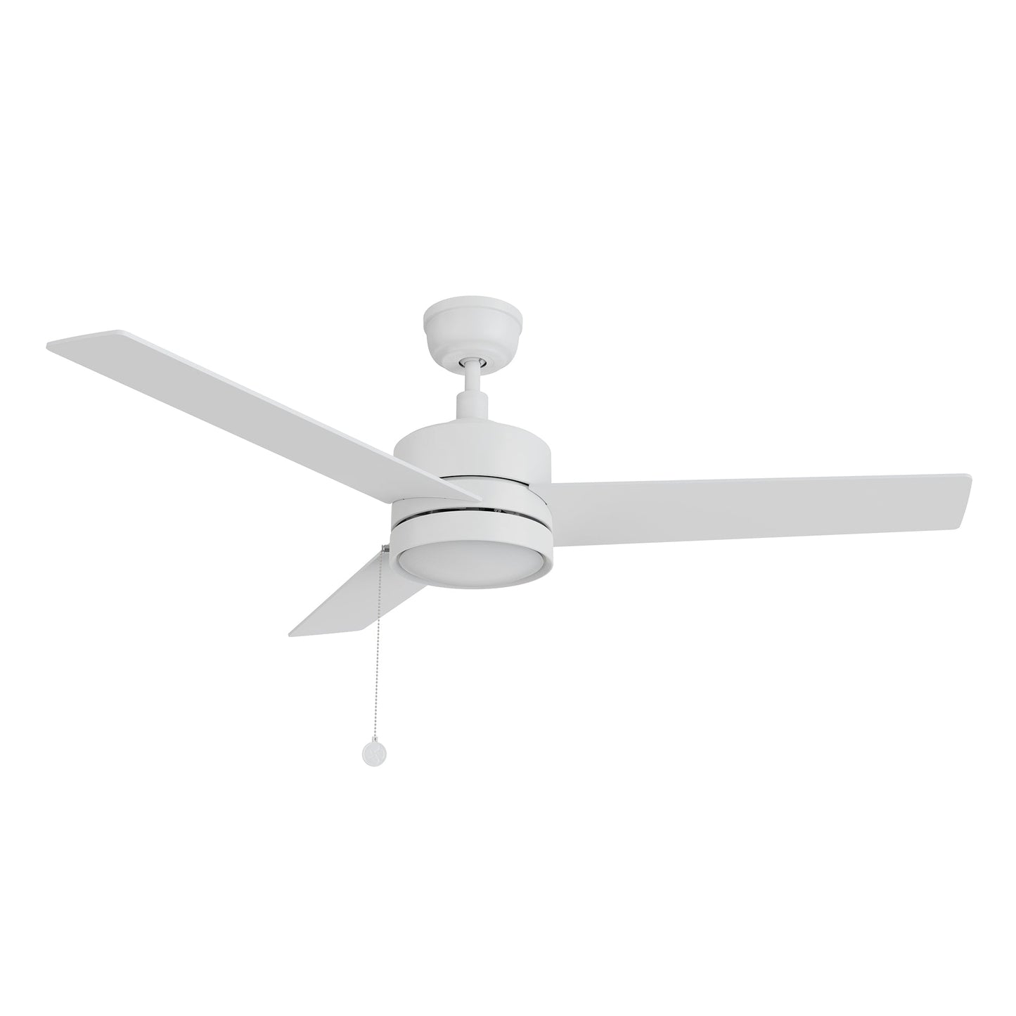 ASCOTT 52 In 3 Blade Smart Ceiling Fan Without  LED  Lights With Pull Chain