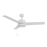 ASCOTT 52 In 3 Blade Smart Ceiling Fan Without  LED  Lights With Pull Chain