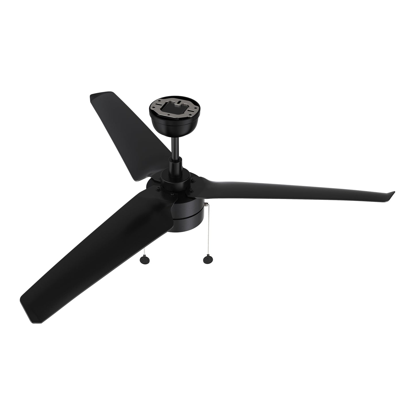 REXTON 52 In 3 Blade Smart Ceiling Fan With Integrated LED Lights With Pull Chain