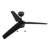 REXTON 52 In 3 Blade Smart Ceiling Fan With Integrated LED Lights With Pull Chain