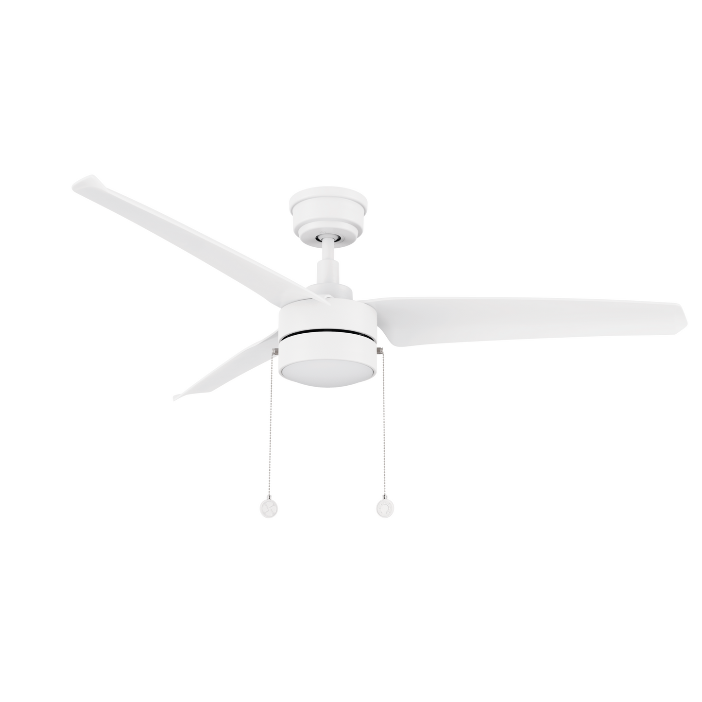 REXTON 52 In 3 Blade Smart Ceiling Fan With Integrated LED Lights With Pull Chain