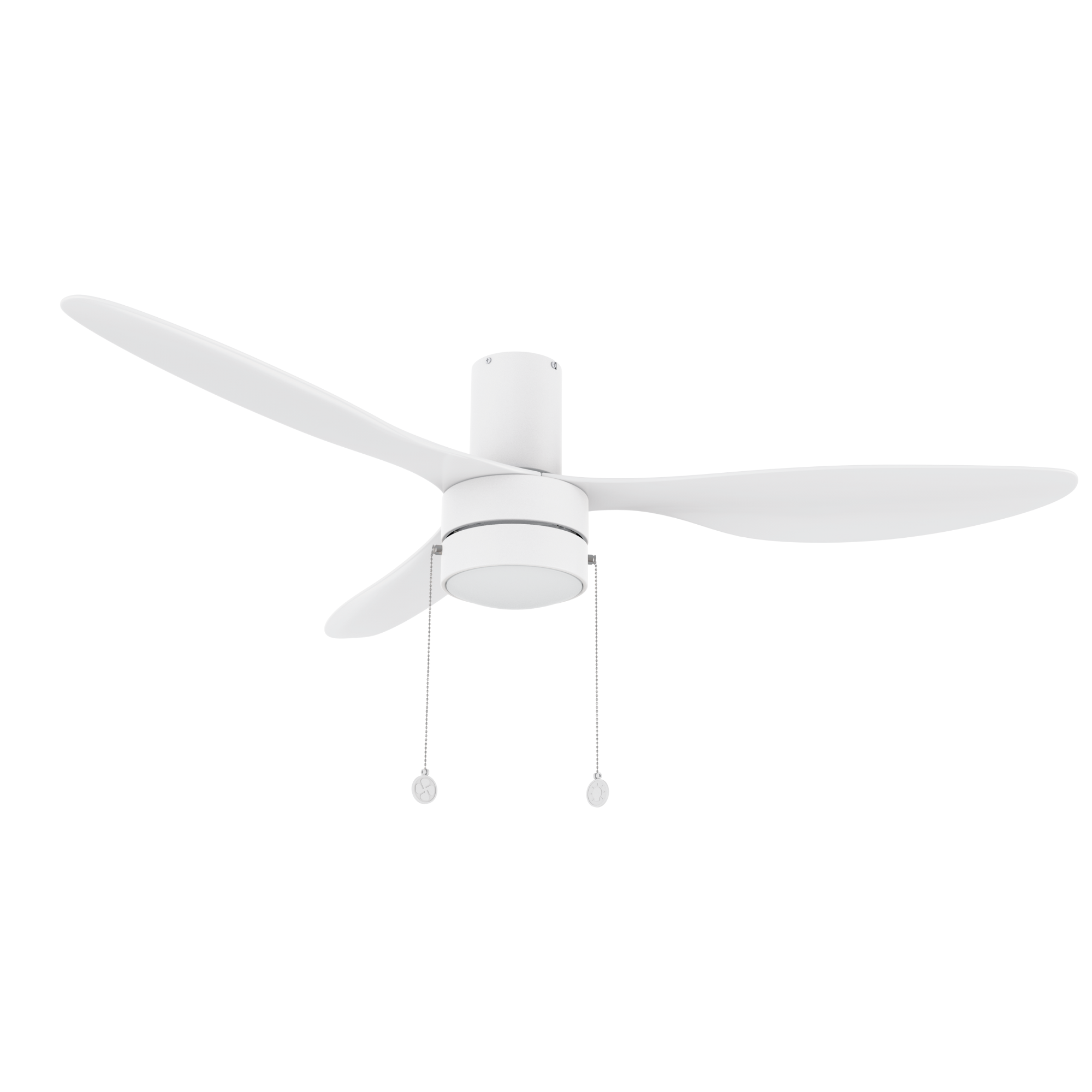 HAVEN 52 In 3 Blade Smart Ceiling Fan With Integrated LED Lights With Pull Chain
