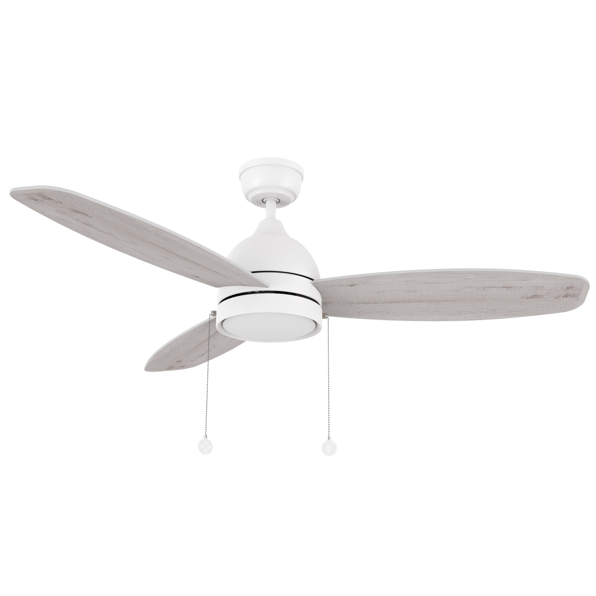 GREENWOOD 48" inch 3-Blade Ceiling Fan with LED Light & Pull Chain