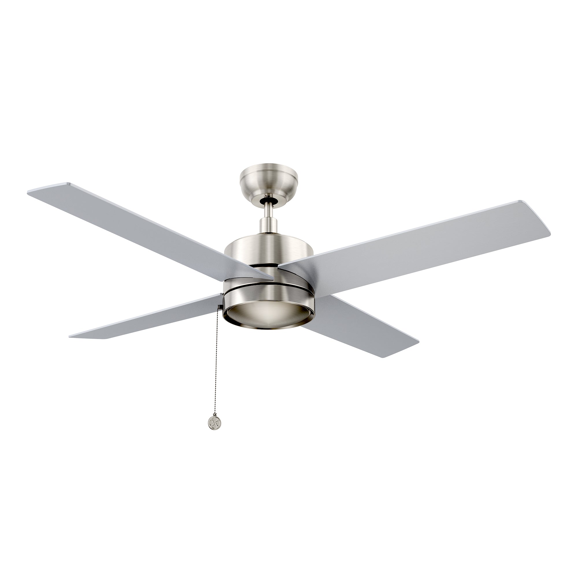 ASCOTT 52 In 4 Blade Smart Ceiling Fan Without  LED  Lights With Pull Chain