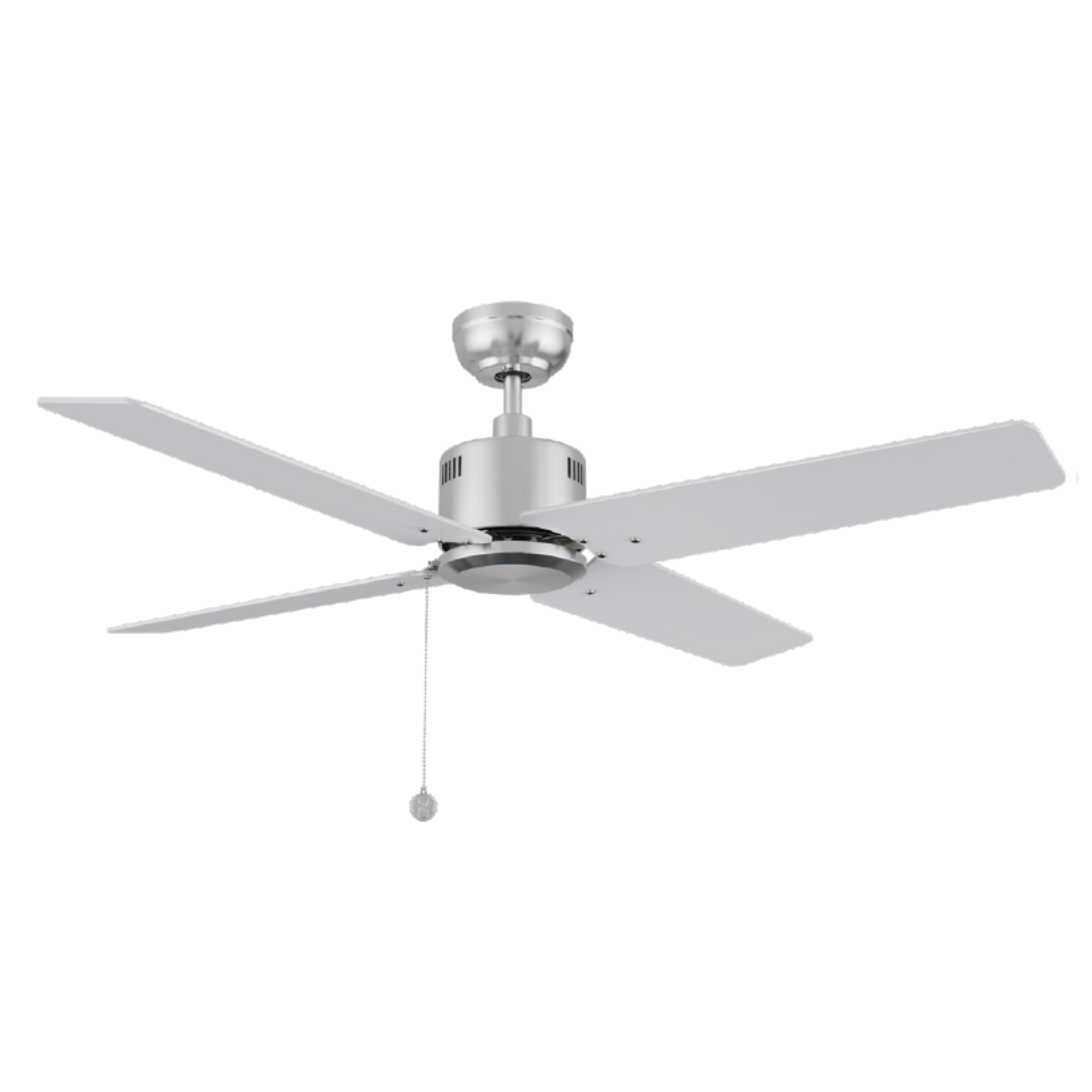 APEX 52 In 4 Blade Smart Ceiling Fan Without  LED  Lights With Pull Chain