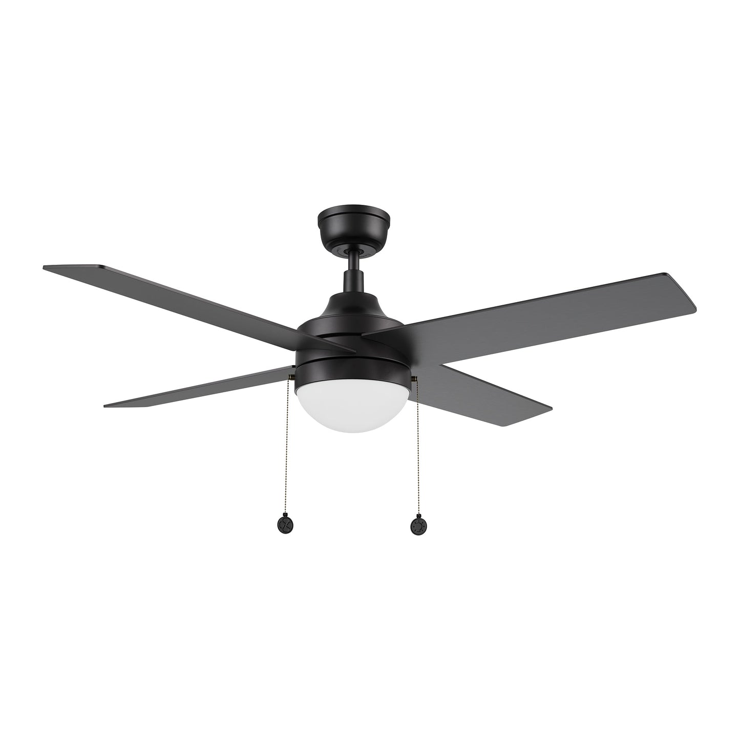 MALTA 52 In 4 Blade Smart Ceiling Fan With Integrated LED Lights With Pull Chain