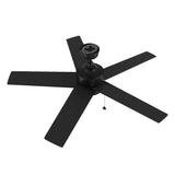 ASCOTT 52 In 5 Blade Smart Ceiling Fan With Integrated LED Lights With Pull Chain