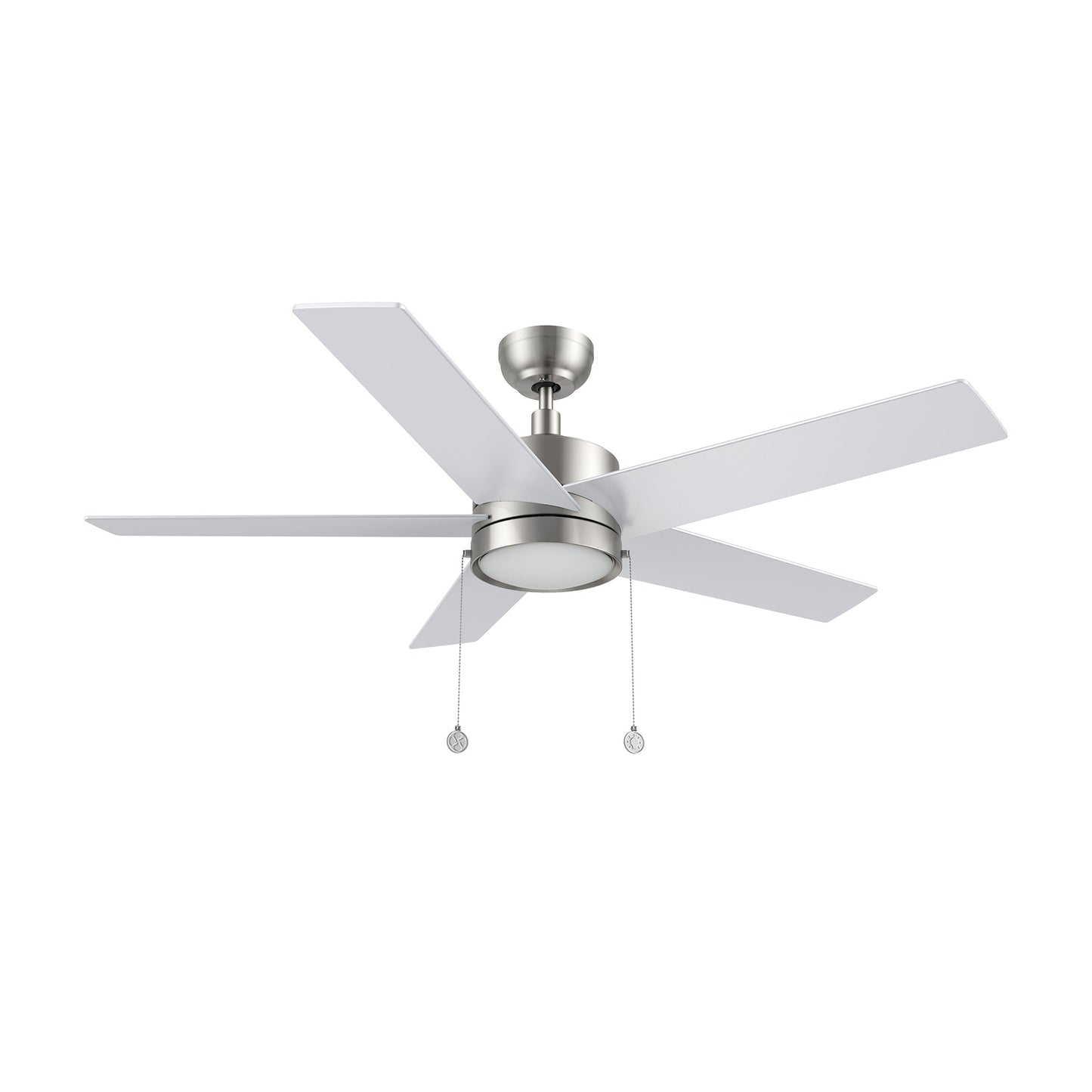 ASCOTT 52 In 5 Blade Smart Ceiling Fan With Integrated LED Lights With Pull Chain
