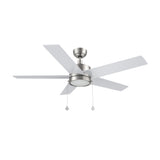 ASCOTT 52 In 5 Blade Smart Ceiling Fan With Integrated LED Lights With Pull Chain