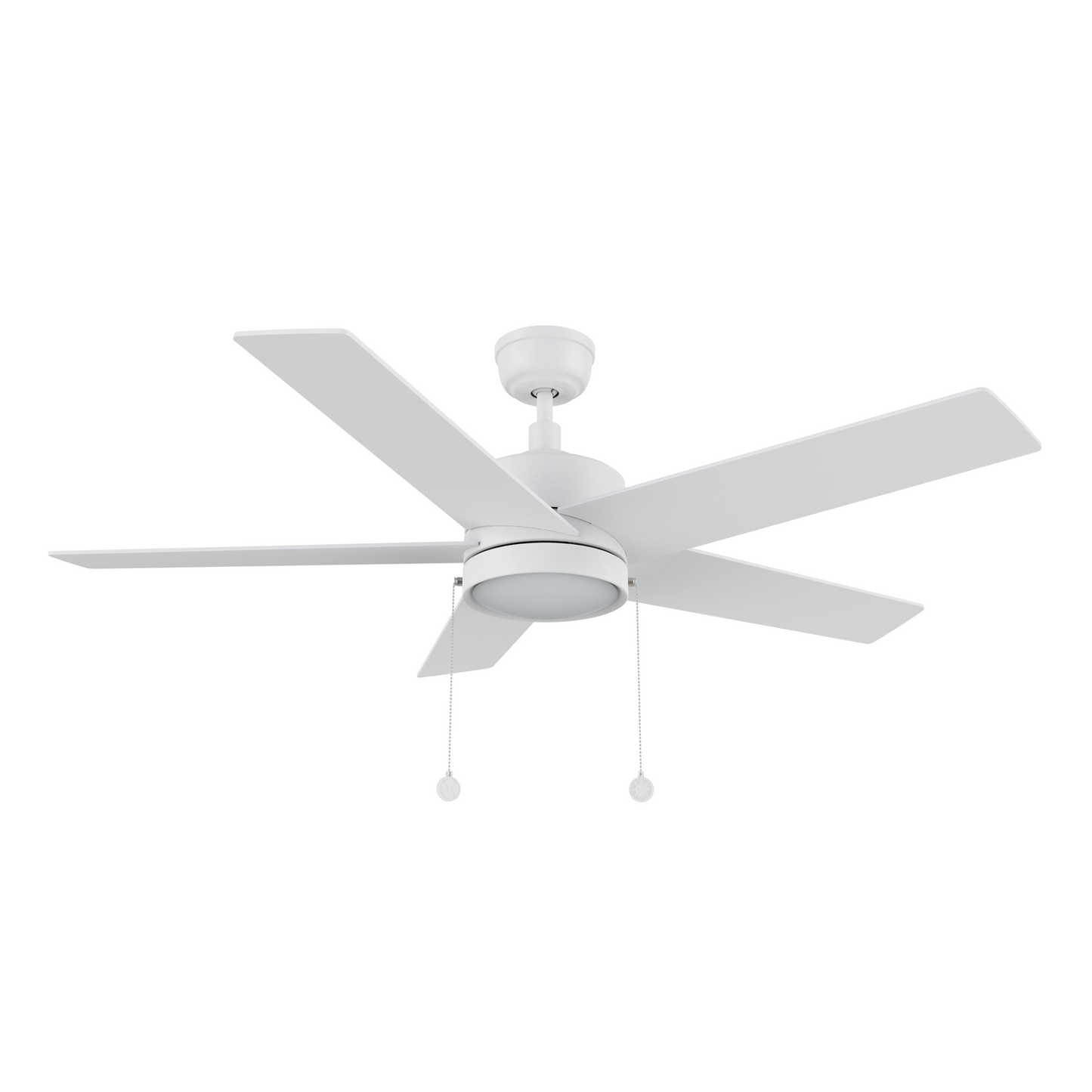ASCOTT 52 In 5 Blade Smart Ceiling Fan With Integrated LED Lights With Pull Chain