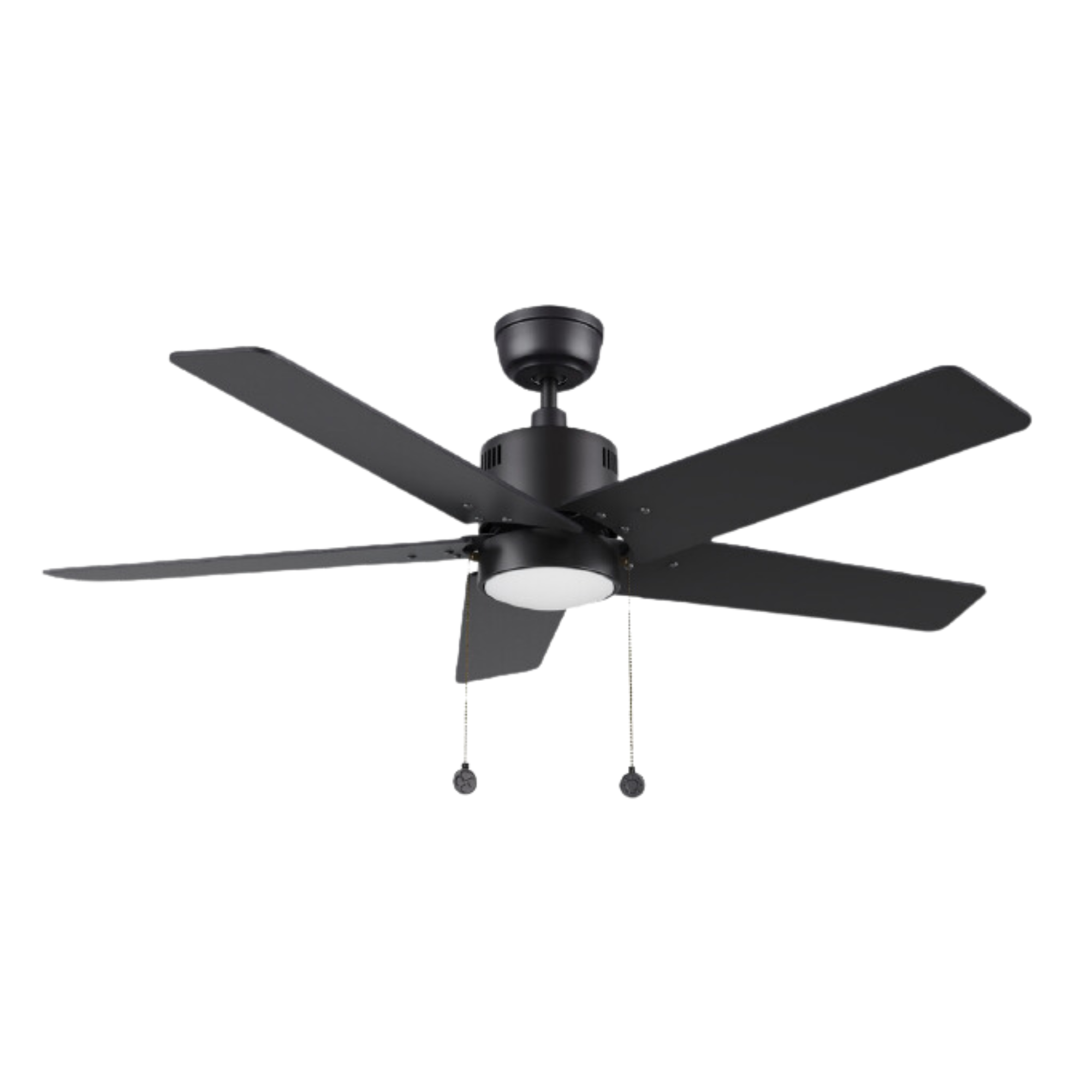 APEX 52 In 5 Blade Smart Ceiling Fan With Integrated LED Lights With Pull Chain
