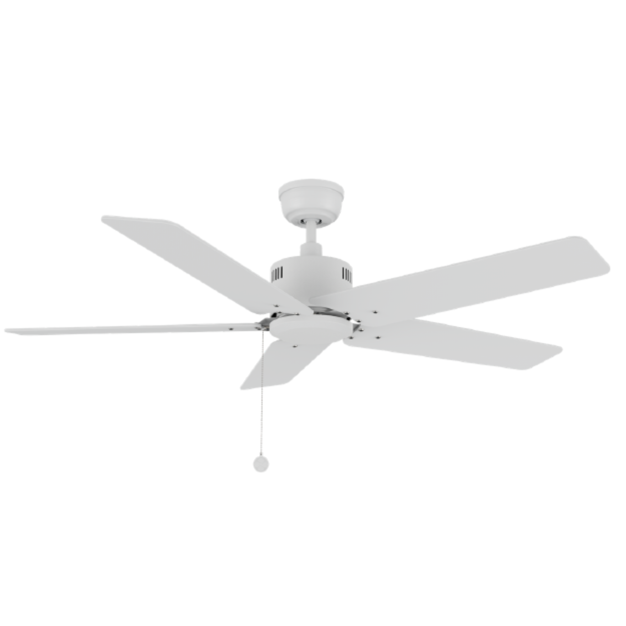 APEX 52 In 5 Blade Smart Ceiling Fan Without  LED  Lights With Pull Chain
