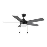 MALTA 52 In 5 Blade Smart Ceiling Fan With Integrated LED Lights With Pull Chain