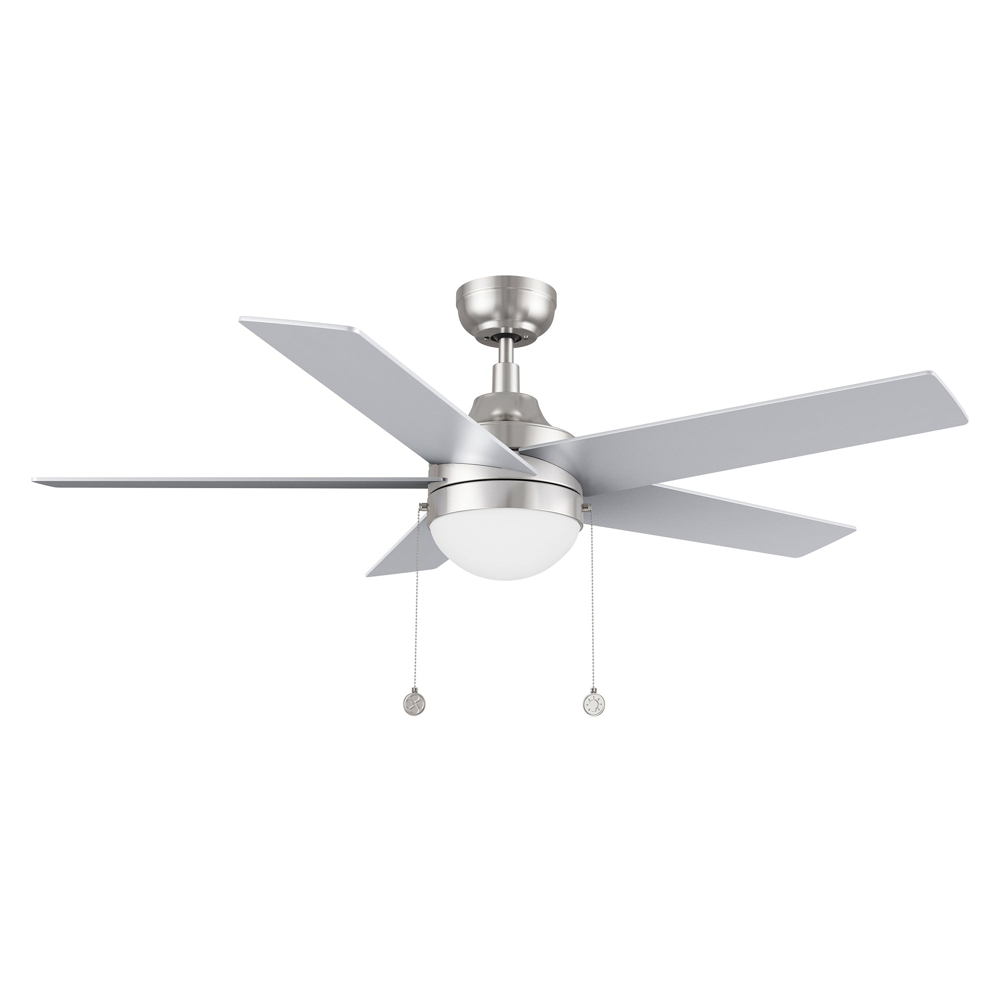 MALTA 52 In 5 Blade Smart Ceiling Fan With Integrated LED Lights With Pull Chain