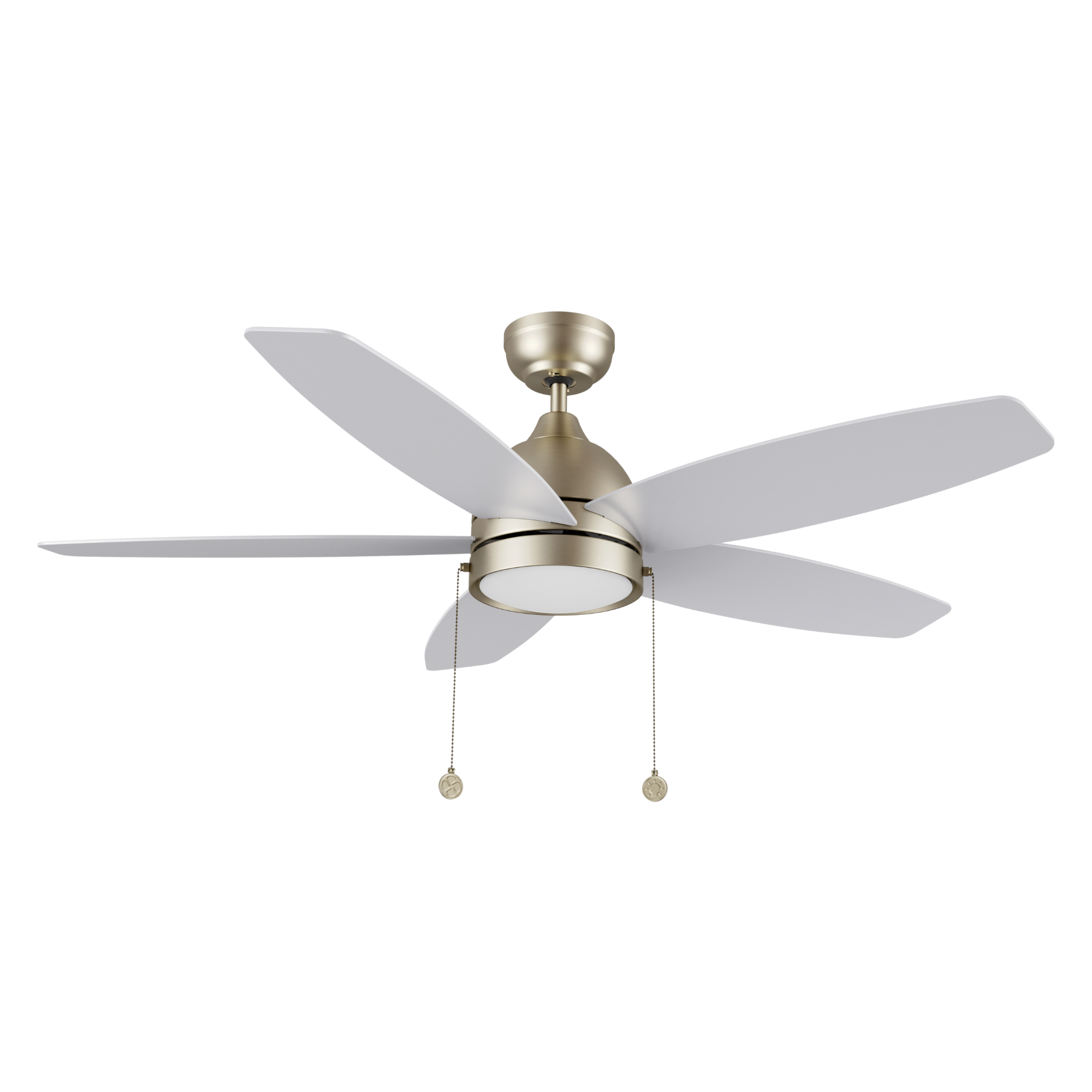 GREENWOOD 52" 5-Blade Ceiling Fan with LED Lighrt & Pull Chain