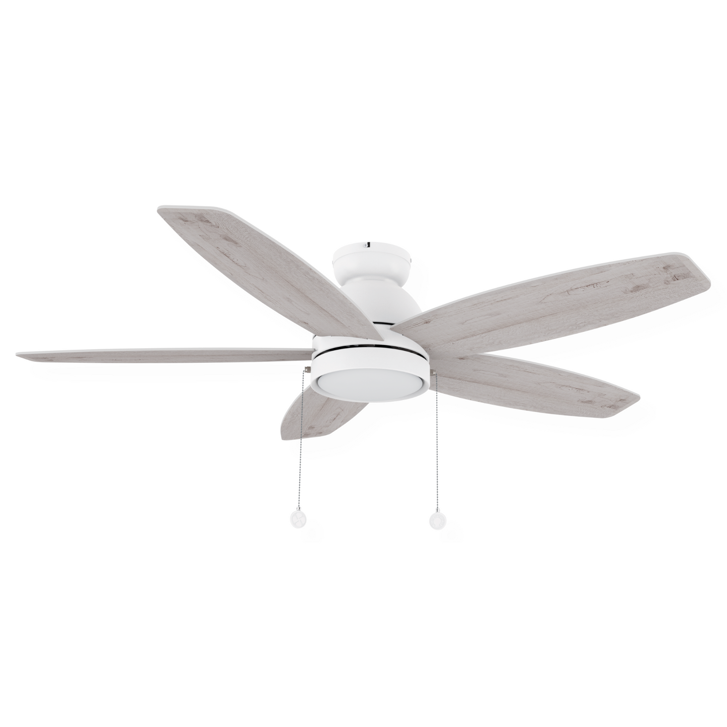 GREENWOOD 52 In 5 Blade Smart Ceiling Fan With Integrated LED Lights With Pull Chain