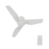 LEON 44 In 3 Blade Smart Ceiling Fan Without  LED  Lights With Remote