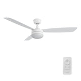 VARA 52 In 3 Blade Smart Ceiling Fan With Integrated LED Lights With Remote