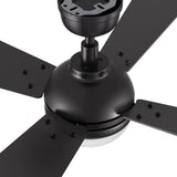 ZEPHYR 52 In 4 Blade Smart Ceiling Fan With Integrated LED Lights With Remote Control