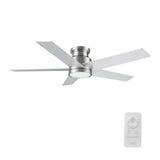 SANTANA 52 inch 5-Blade Flush Mount Ceiling Fan with LED Light & Remote
