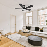 ZEPHYR 52 In 5 Blade Smart Ceiling Fan With Integrated LED Lights With Remote Control