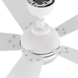 ZEPHYR 52 In 5 Blade Smart Ceiling Fan With Integrated LED Lights With Remote Control
