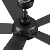 TRYTON 52 In 5 Blade Smart Ceiling Fan With Integrated LED Lights With Google Home