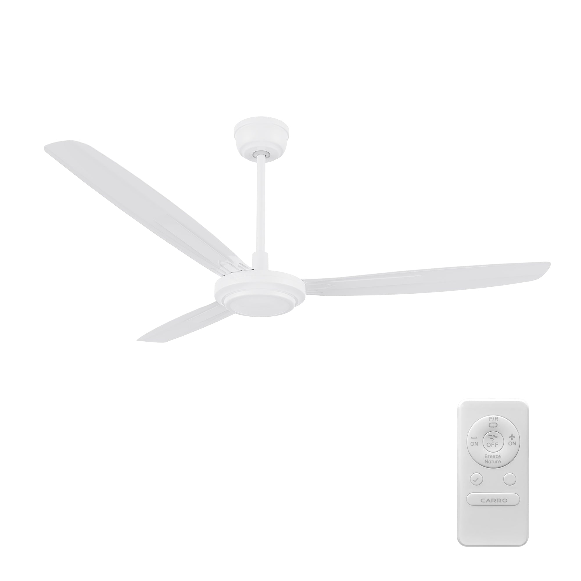OBERON 56 In 3 Blade Smart Ceiling Fan Without  LED  Lights With Remote