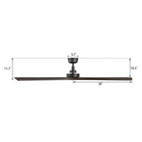 ATHENA 60 In 3 Blade Smart Ceiling Fan Without  LED  Lights With Remote Control