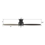 STANLEY 60 In 3 Blade Smart Ceiling Fan Without  LED  Lights With Remote