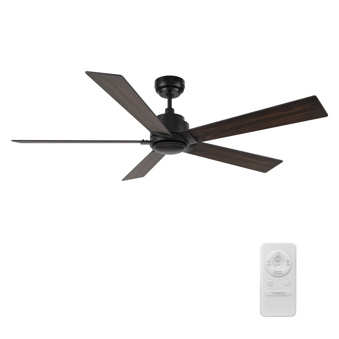 LURGAN 60 In 5 Blade Smart Ceiling Fan Without  LED  Lights With Remote