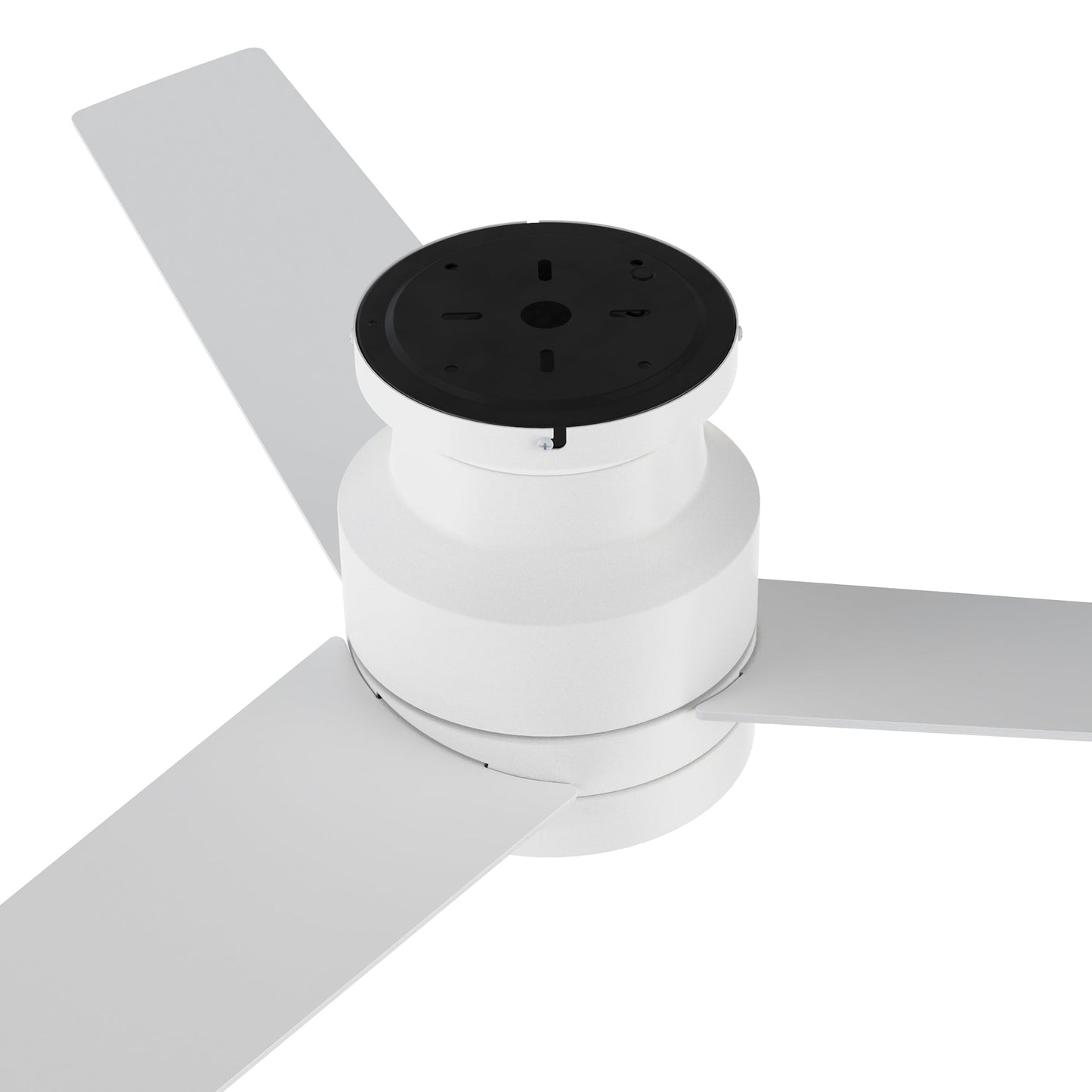 SANTANA 52 inch 3-Blade Flush Mount Ceiling Fan with LED light & Wall Control