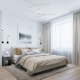 SANTANA 52 In 3 Blade Smart Ceiling Fan With Integrated LED Lights With Wall Control