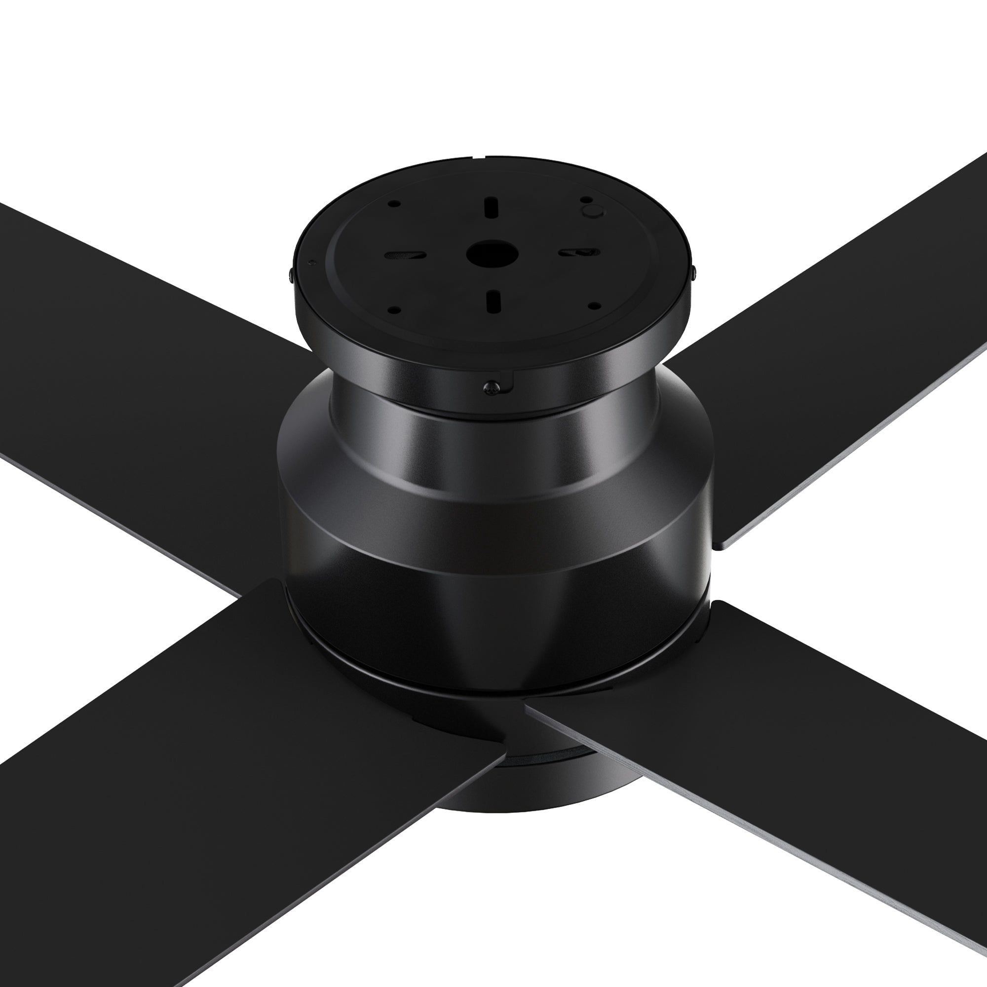 SANTANA 52 inch 4-Blade Flush Mount Ceiling Fan with LED Light & Wall Control