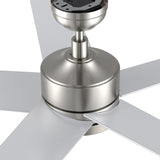 SANTANA 52 In 5 Blade Smart Ceiling Fan With Integrated LED Lights With Wall Control