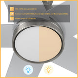 SANTANA 52 In 5 Blade Smart Ceiling Fan With Integrated LED Lights With Wall Control