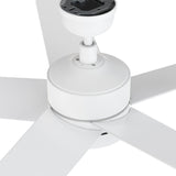 SANTANA 52 In 5 Blade Smart Ceiling Fan With Integrated LED Lights With Wall Control
