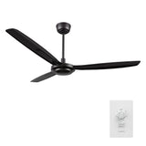 OBERON 56 In 3 Blade Smart Ceiling Fan Without  LED  Lights With Wall Control