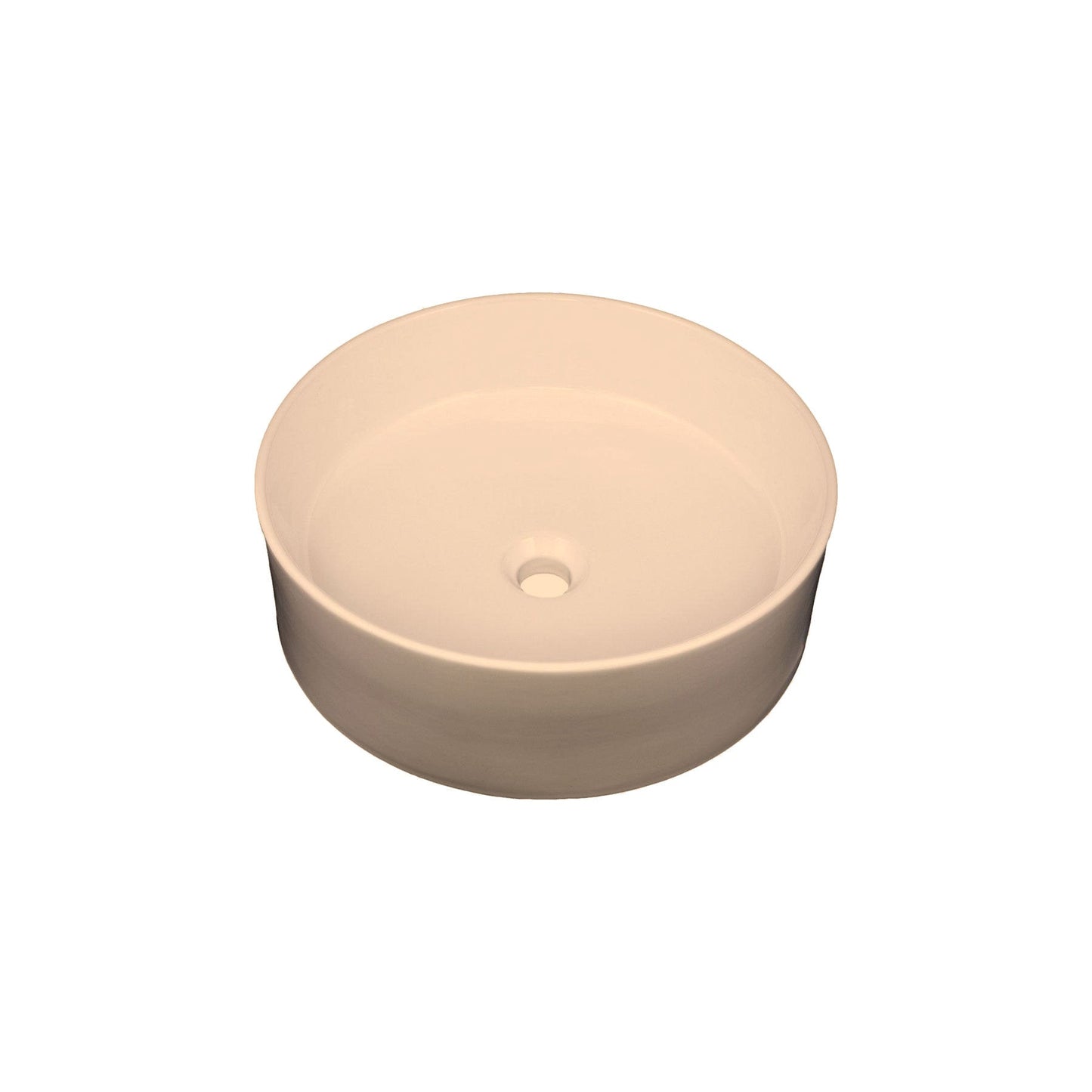 Vanity Fantasies Rim Porcelain Round Shaped Vessel Sink