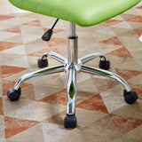 Modway Ripple Armless Mid Back Vinyl Swivel Computer Desk Office Chair - Computer Chair