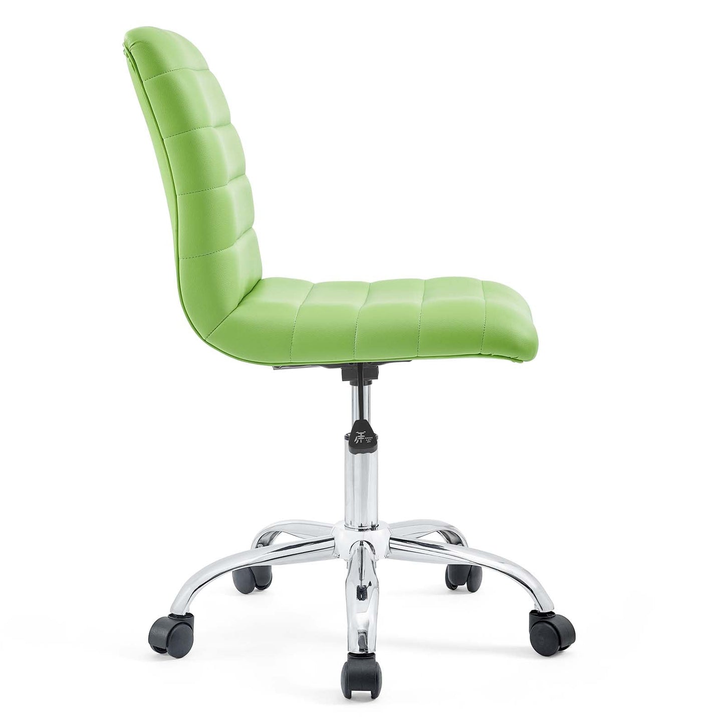 Modway Ripple Armless Mid Back Vinyl Swivel Computer Desk Office Chair - Computer Chair
